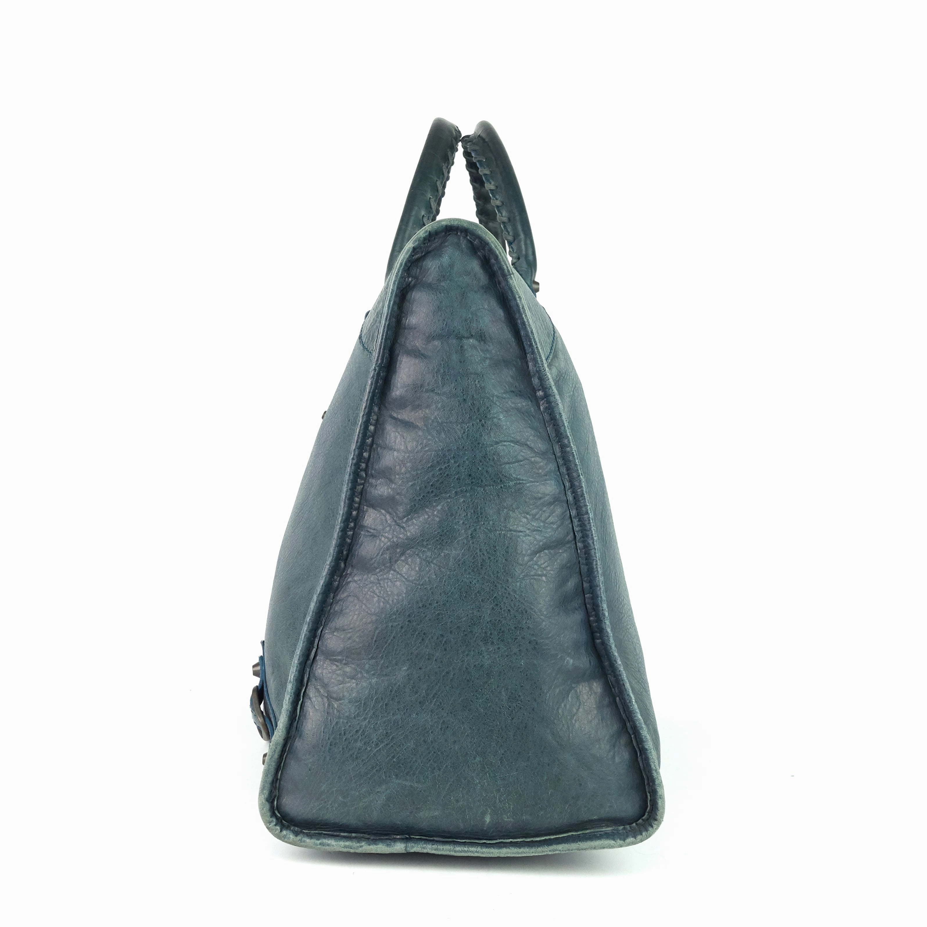 Giant Weekender Distressed Agneau Leather Bag