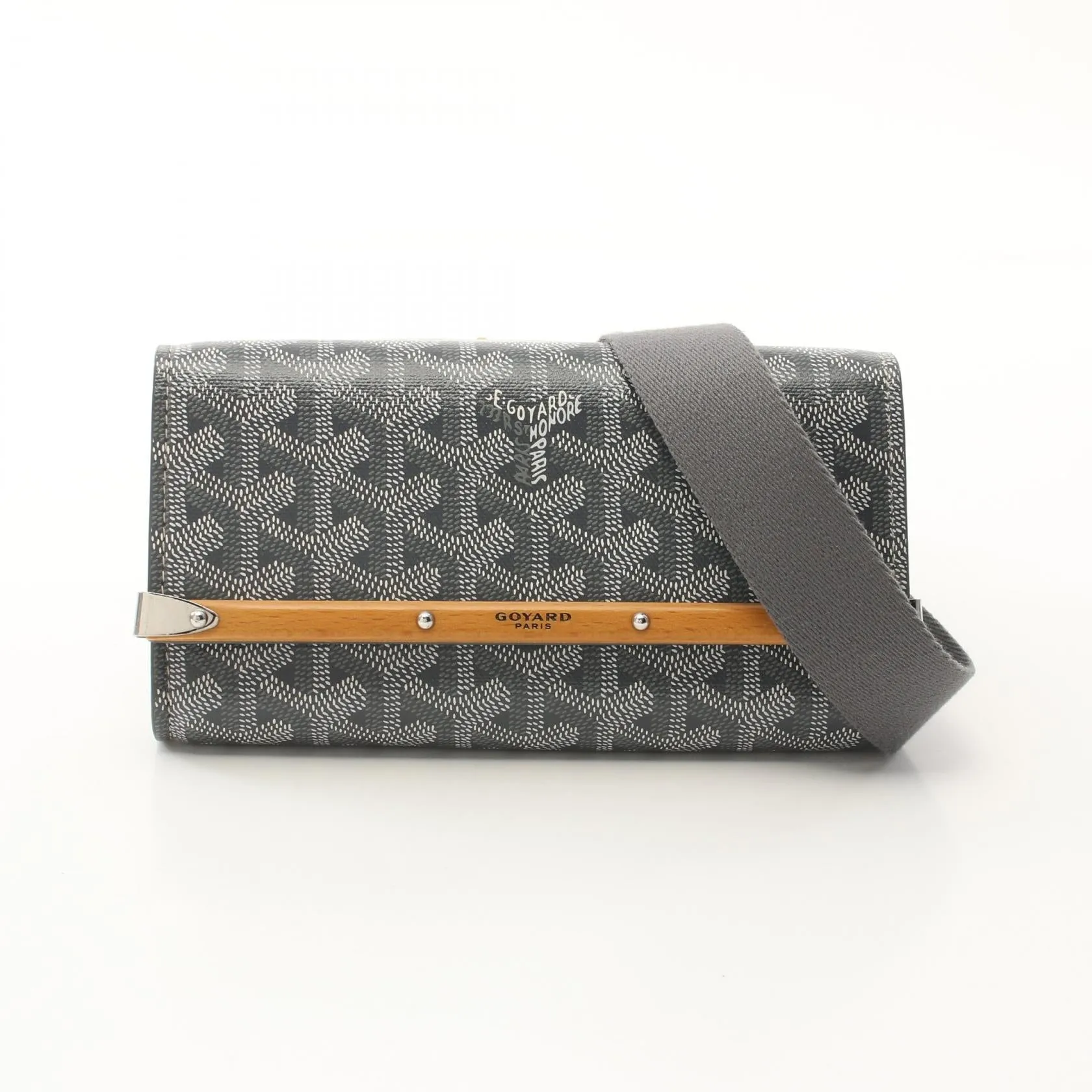 Goyard Monte Carlo PM Shoulder Bag PVC Canvas Leather