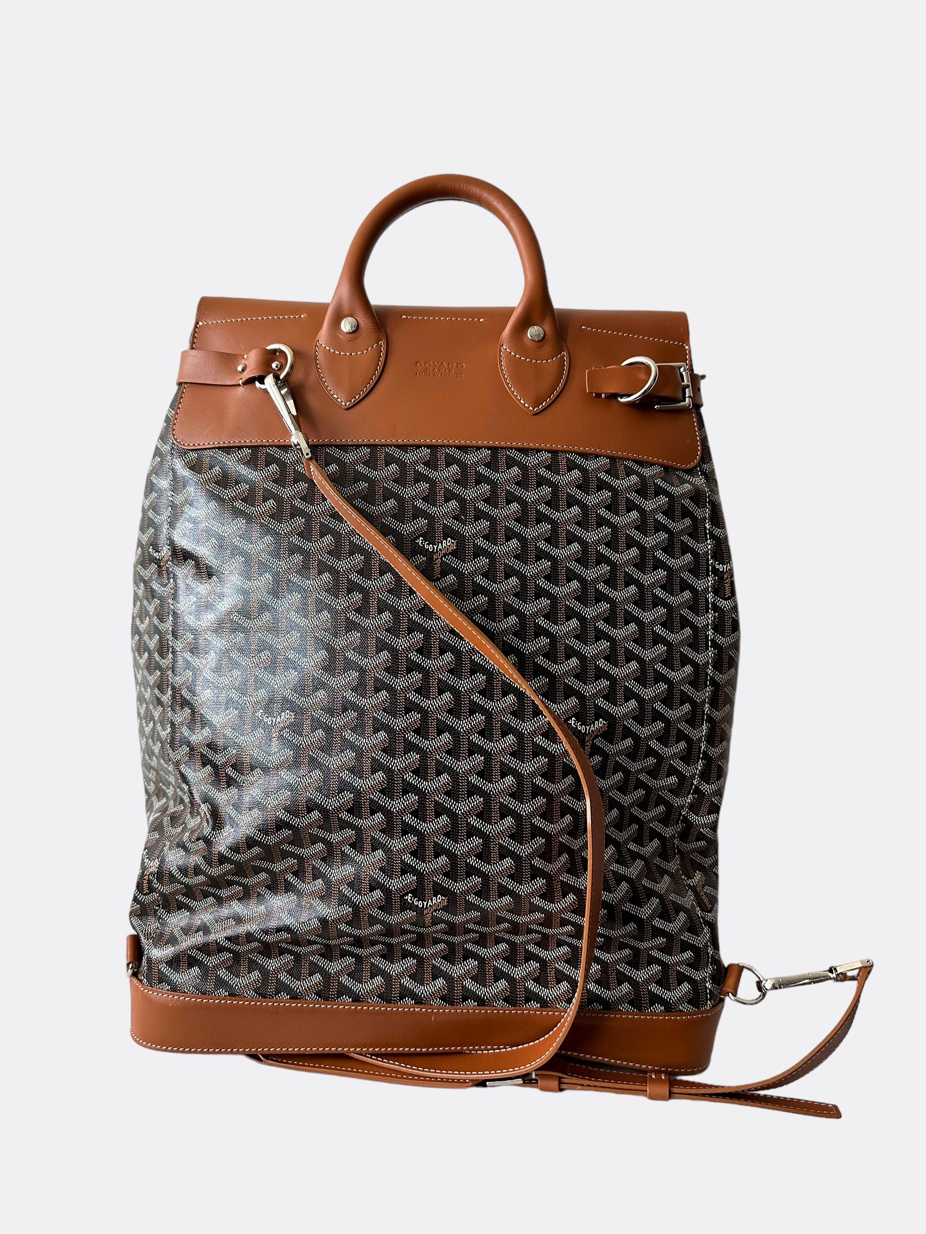 Goyard Brown Steamer Backpack