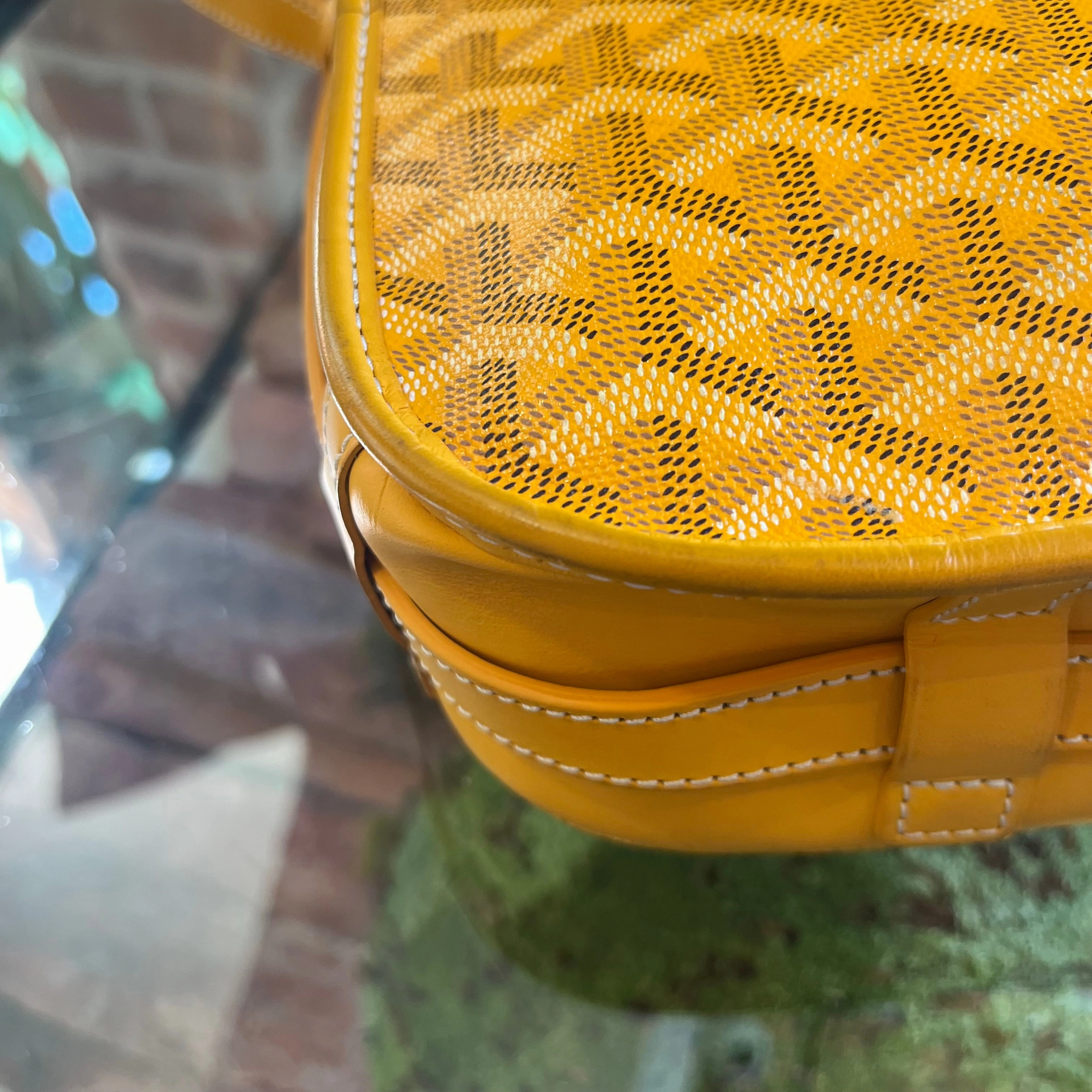 GOYARD Yellow Belvedere II TS3919