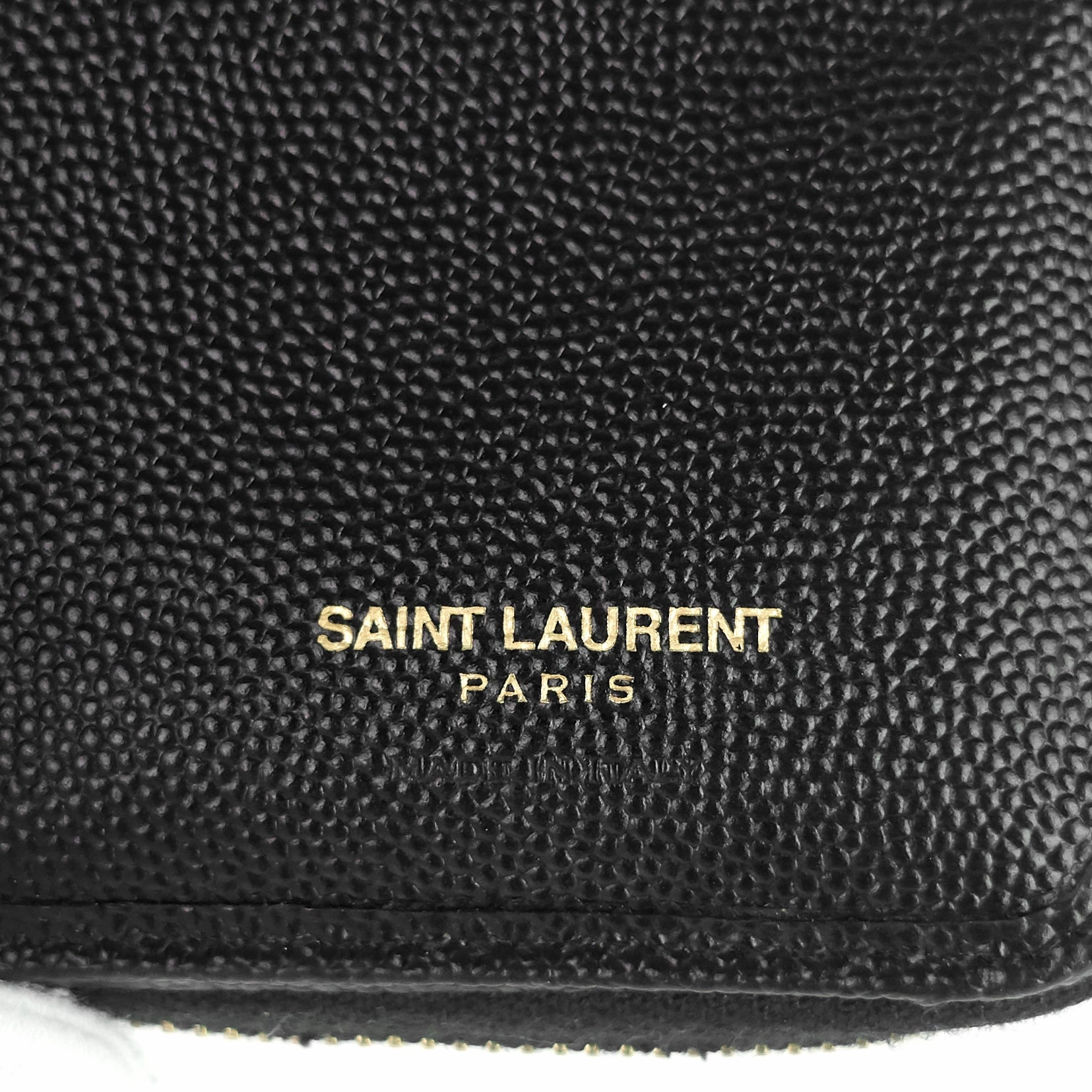 Grain de Poudre Embossed Leather Zip Around Wallet