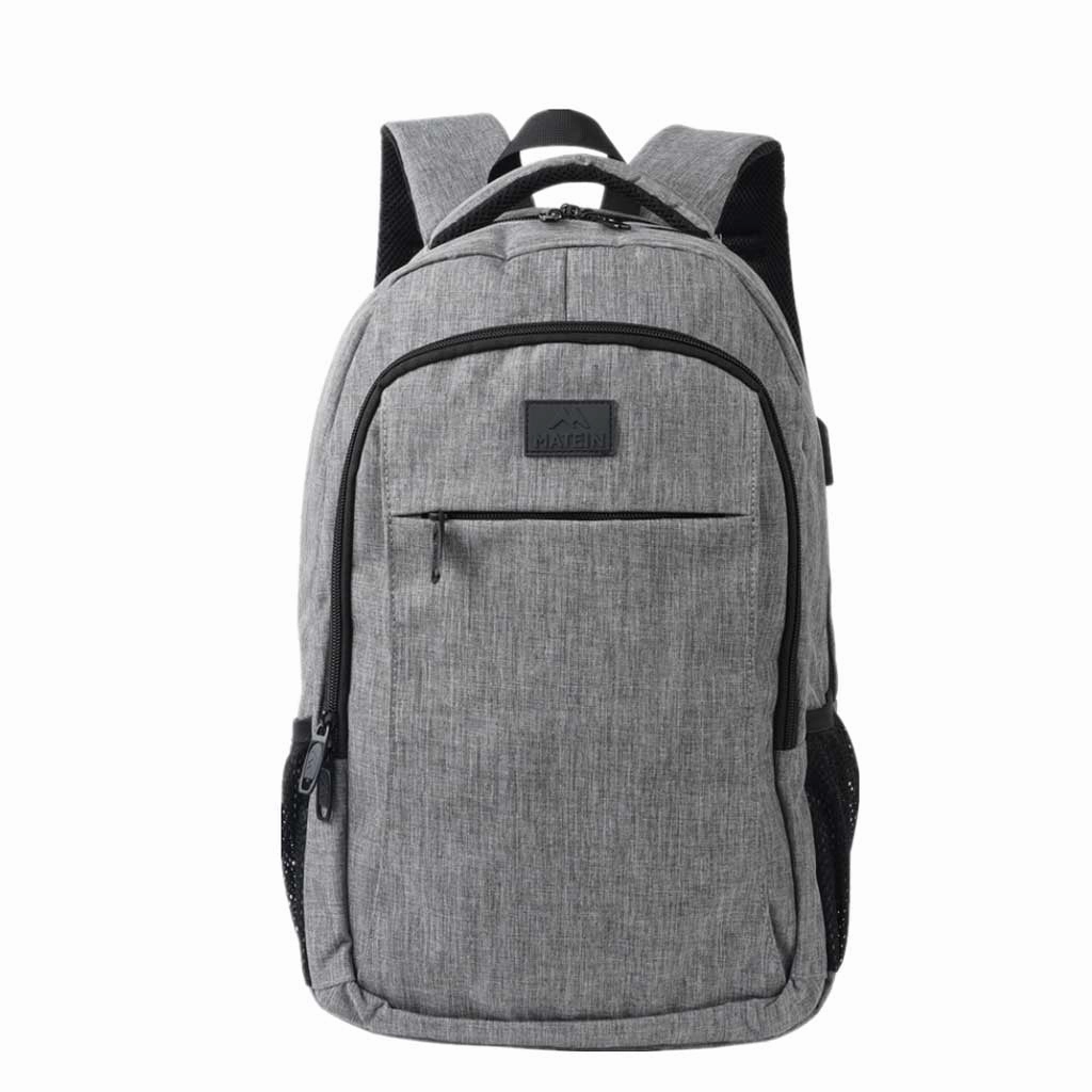 Gray Mlassic Travel Laptop Backpack