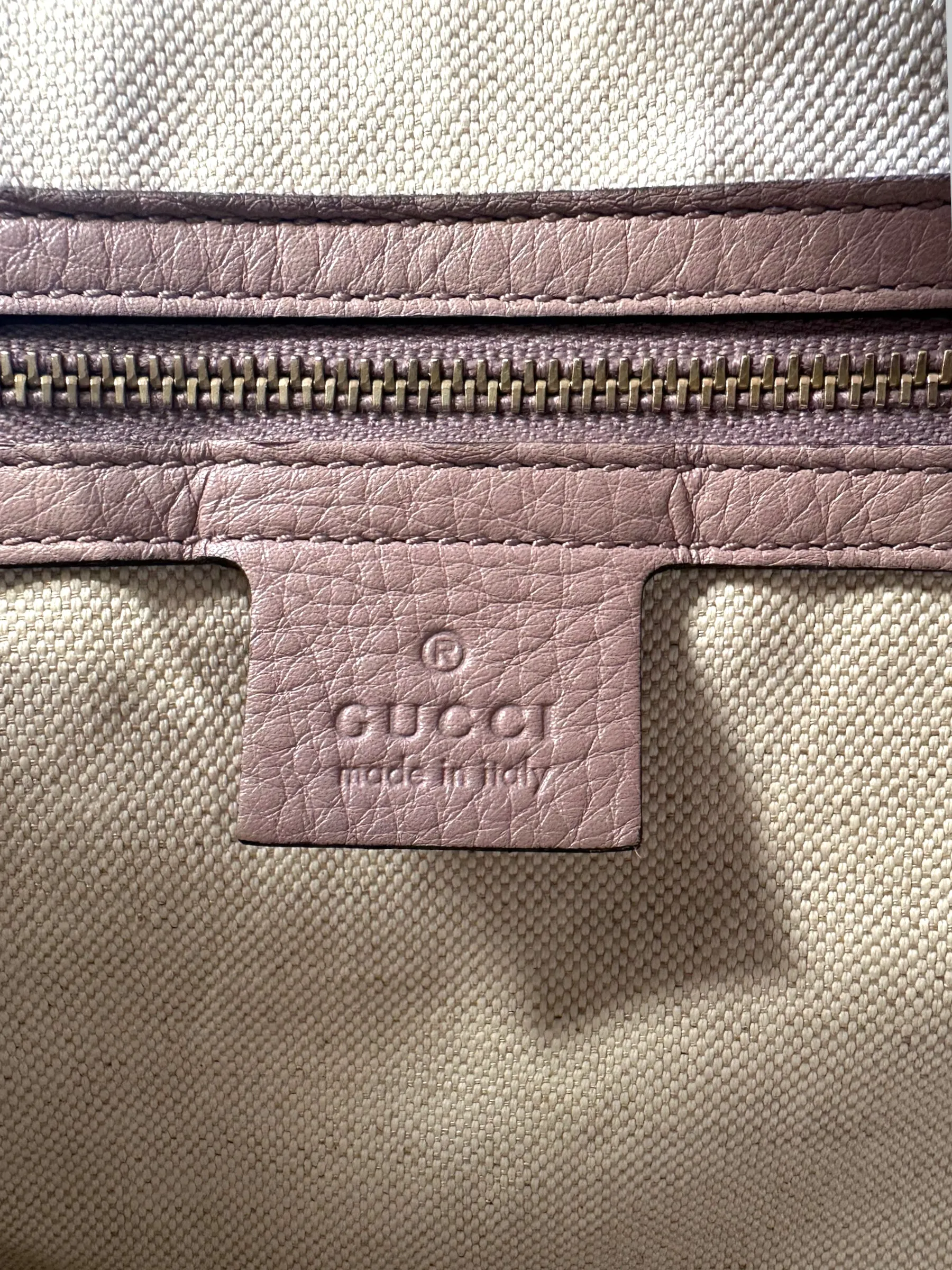 Gucci Monogram Canvas & Leather ??Boston?? Shoulder Bag