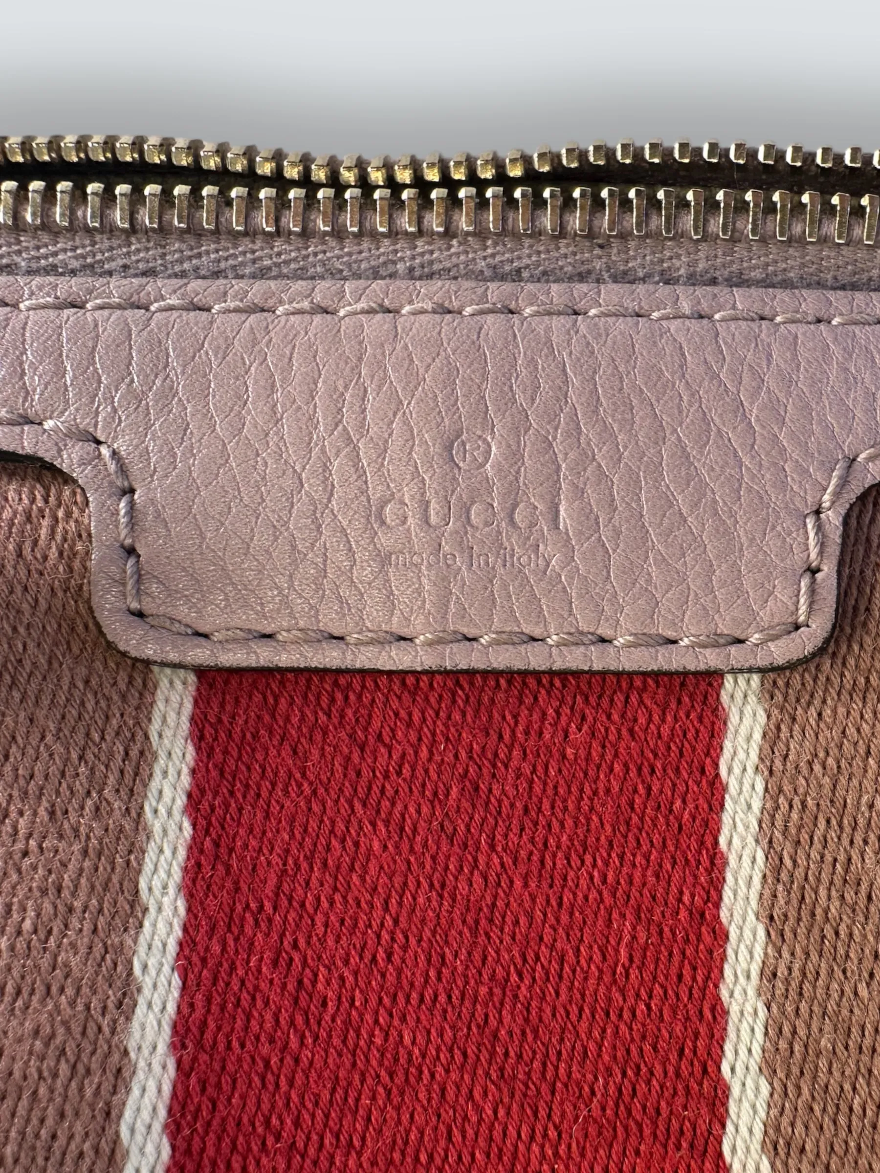 Gucci Monogram Canvas & Leather ??Boston?? Shoulder Bag