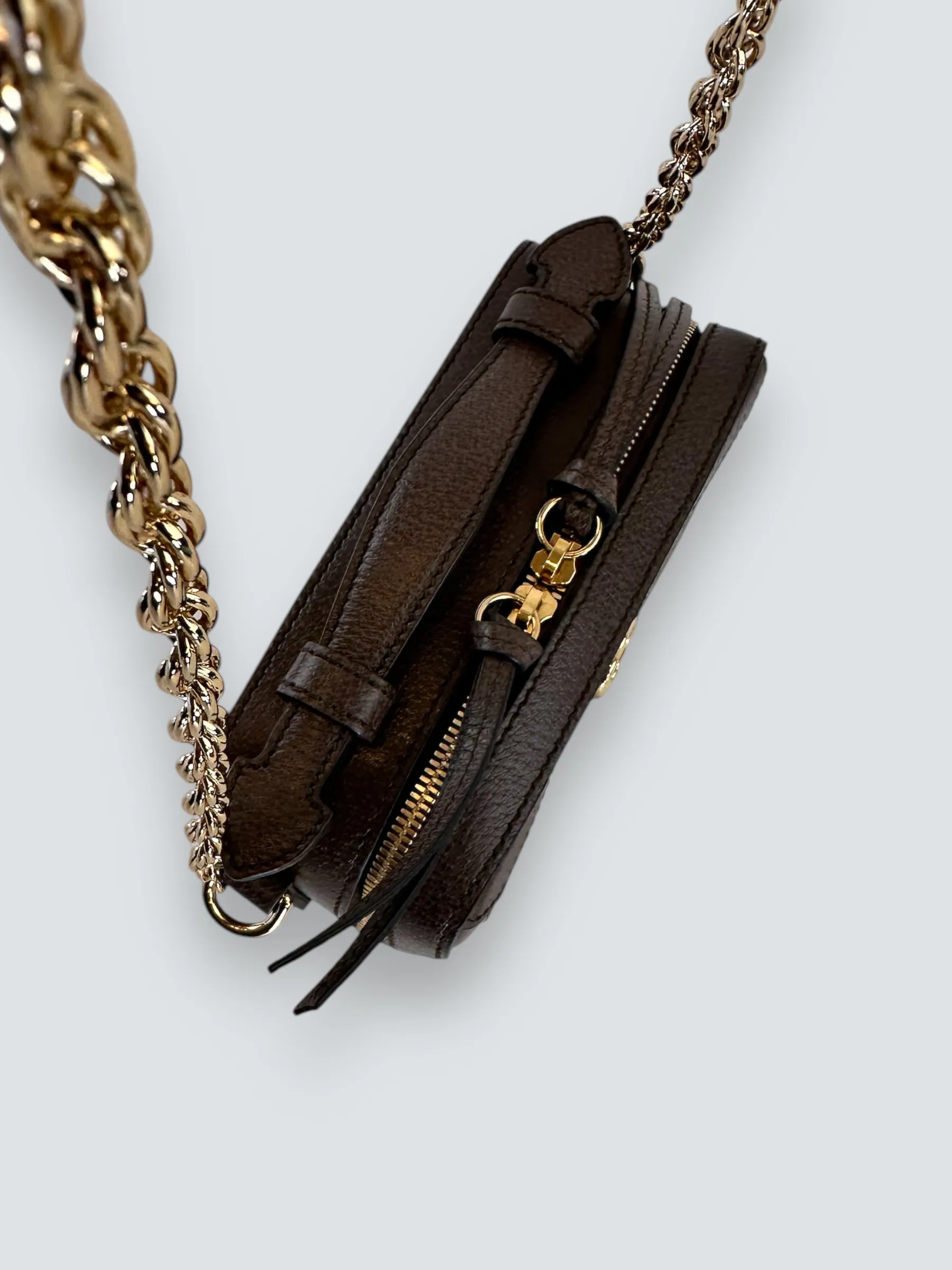 Gucci Monogram Canvas Ophidia GG Supreme Box Shoulder Bag