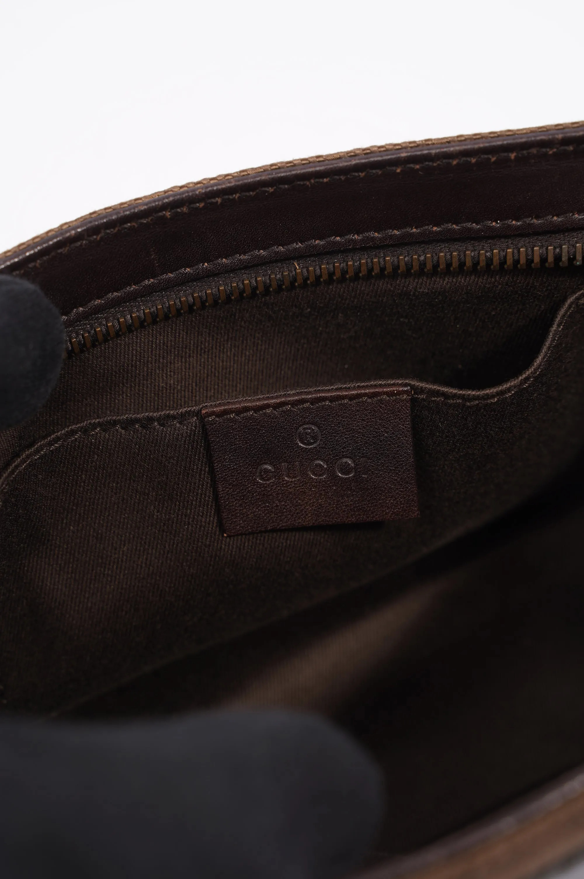 Gucci Shoulder Bag Brown Supreme Canvas Mini