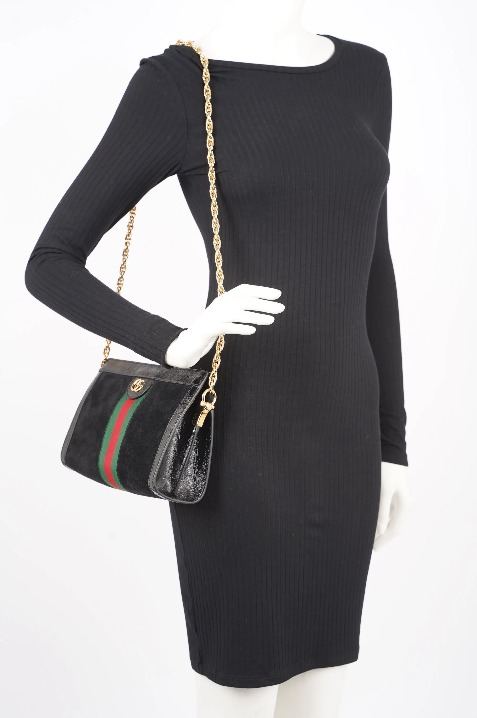Gucci Womens Ophidia GG Small Shoulder Bag
