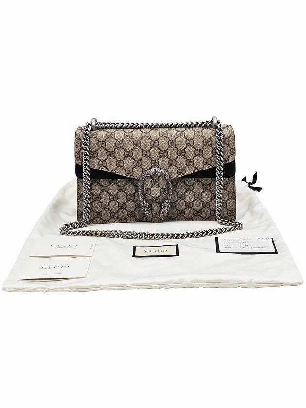 Gucci 400249 GG Supreme Canvas Dionysus Small Chain Shoulder Bag