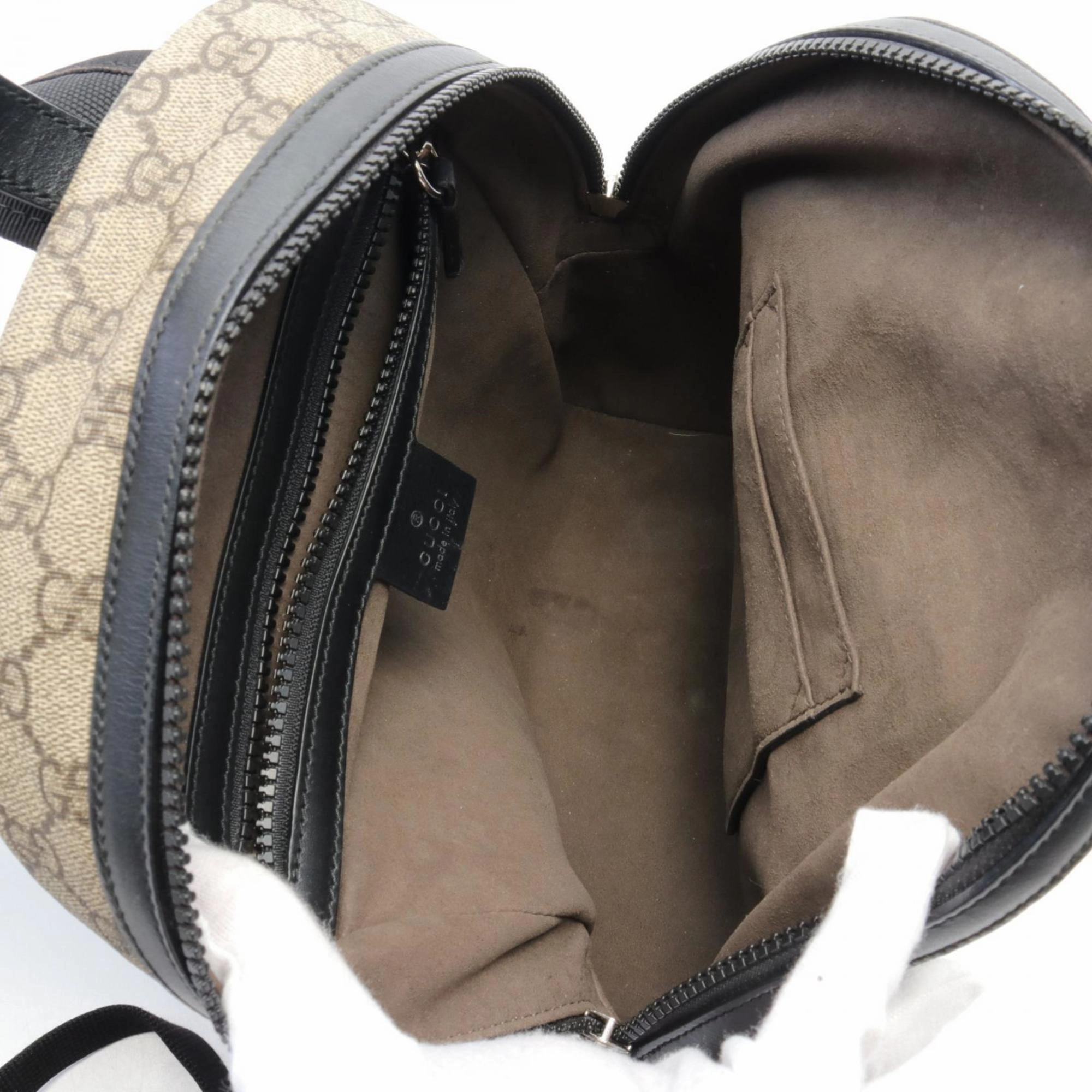 Gucci   Coated Canvas Leather Backpack (Pre-Owned)