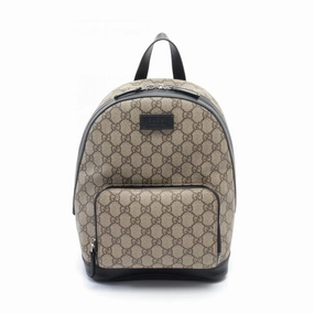 Gucci   Coated Canvas Leather Backpack (Pre-Owned)