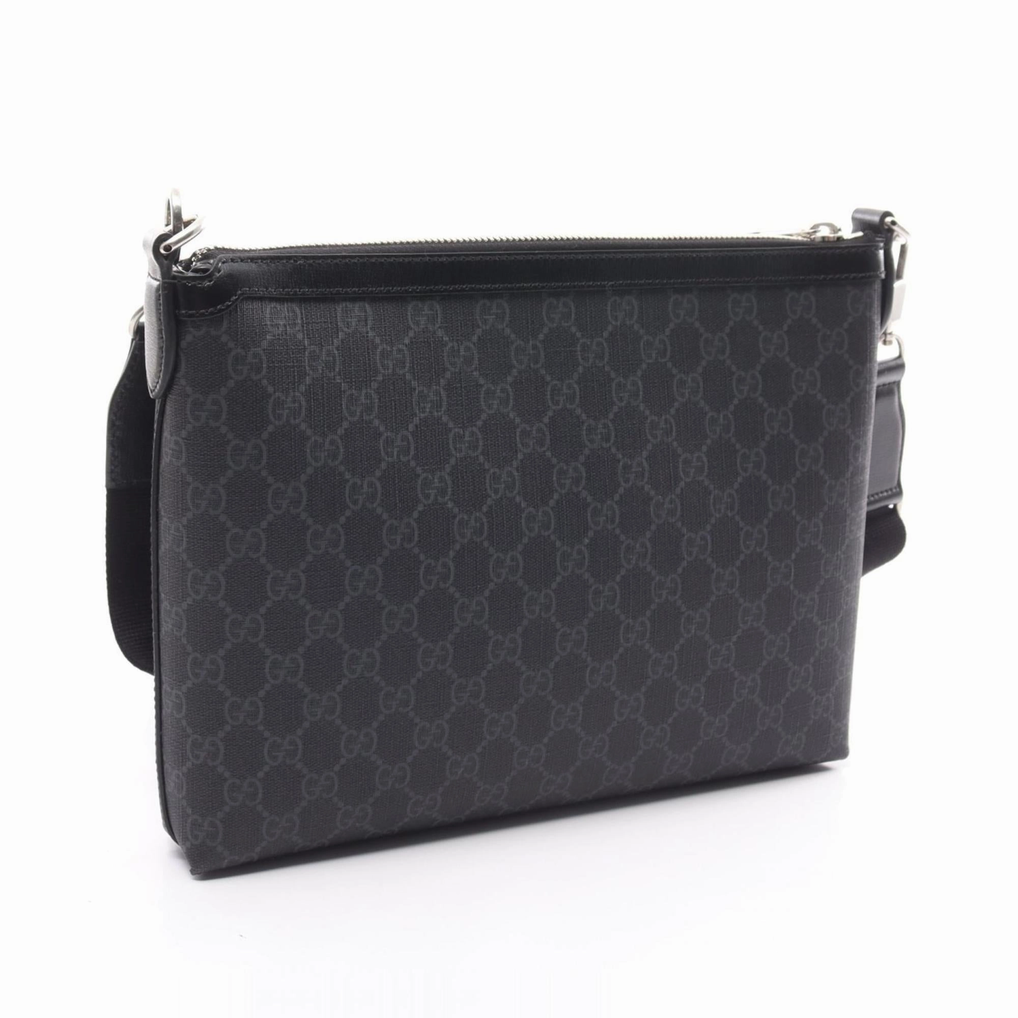 Gucci   Pvc Coated Canvas Leather Shoulder Bag (Pre-Owned)