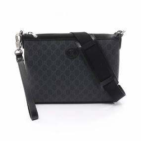 Gucci   Pvc Coated Canvas Leather Shoulder Bag (Pre-Owned)