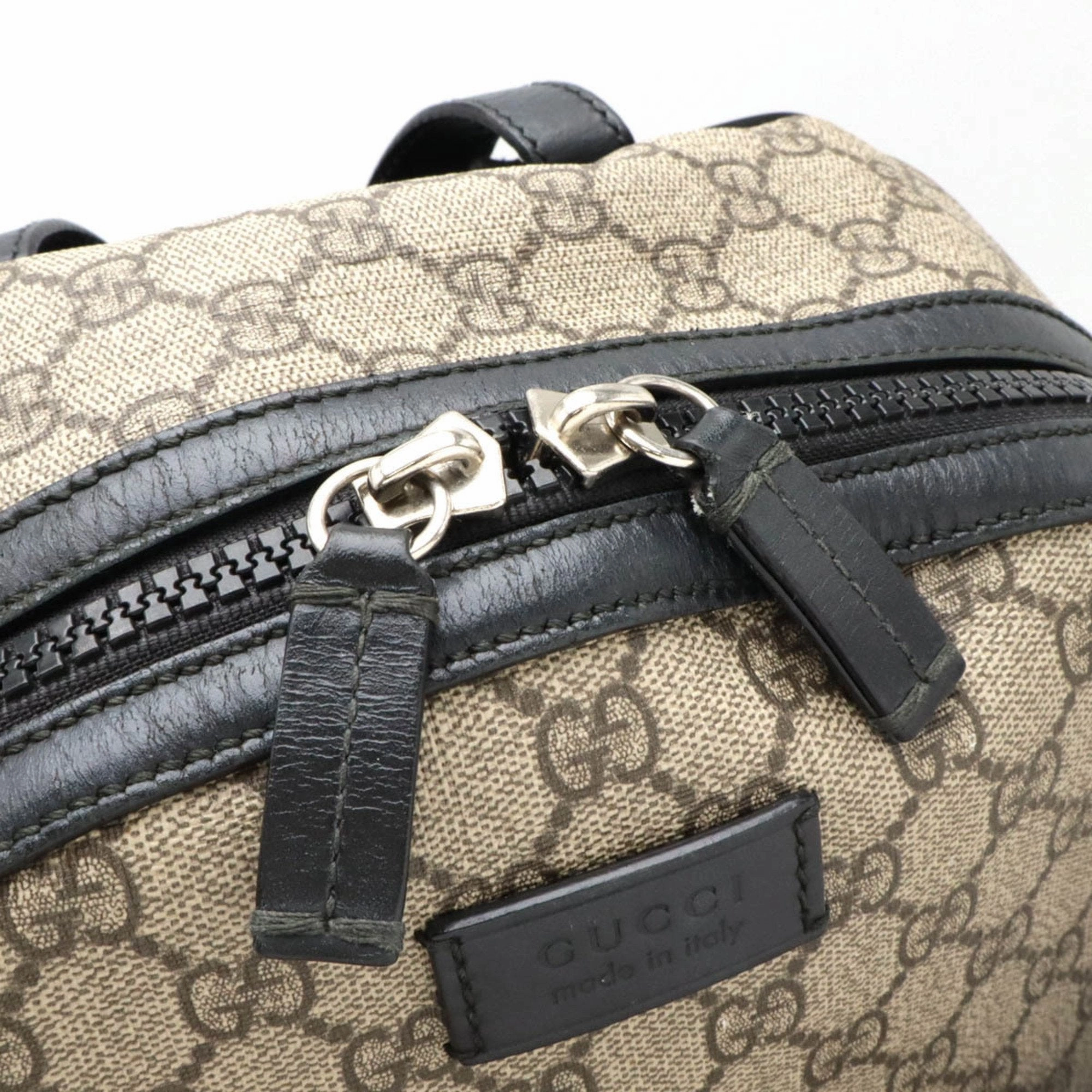 Gucci    Pvc Leather Backpack (Pre-Owned)
