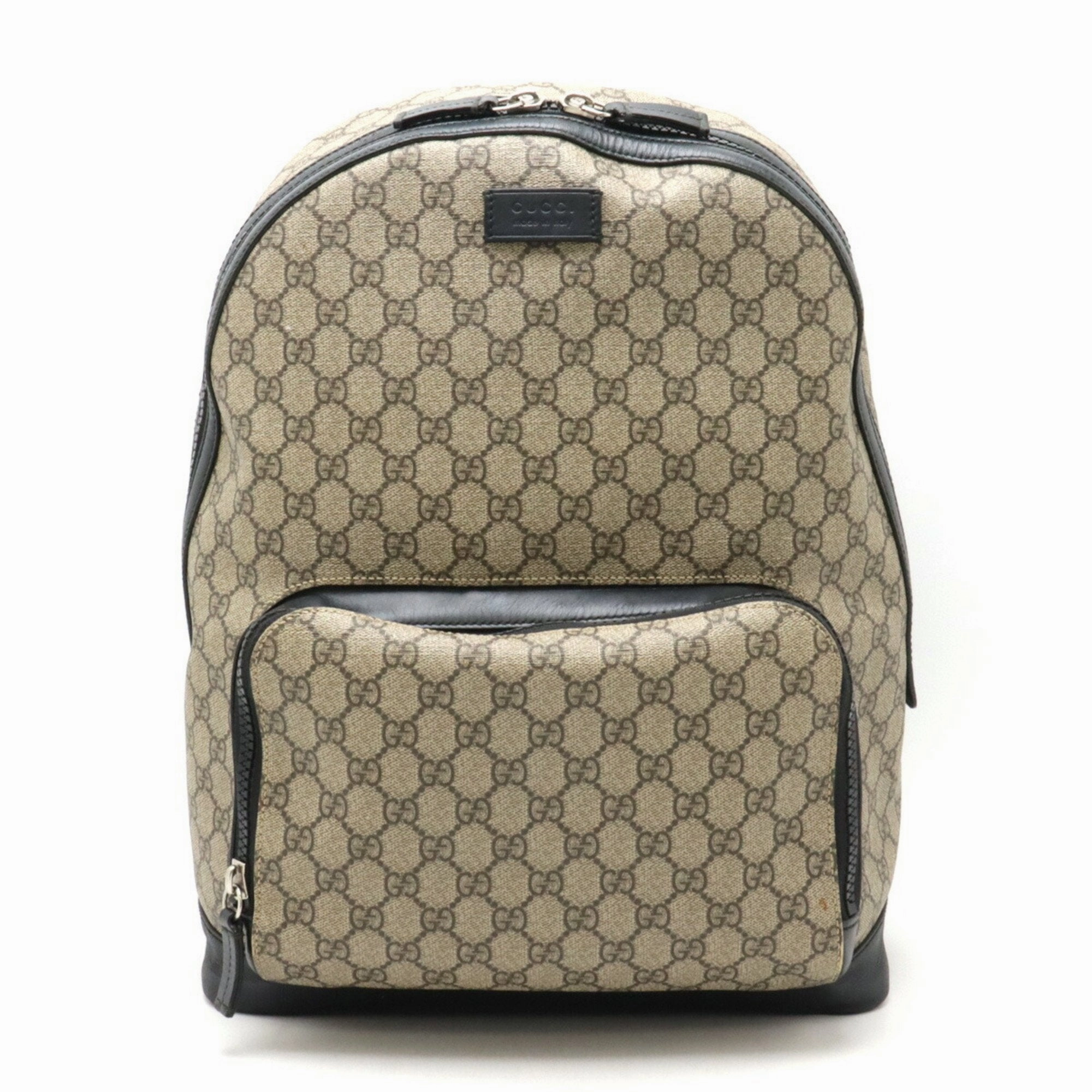 Gucci    Pvc Leather Backpack (Pre-Owned)