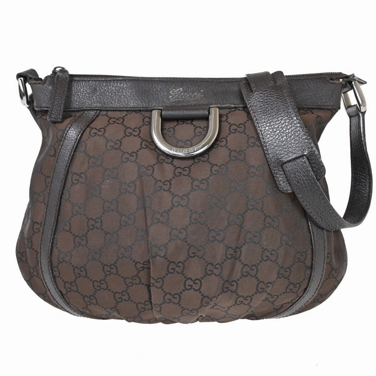 Gucci Abbey  Canvas Shoulder Bag ()