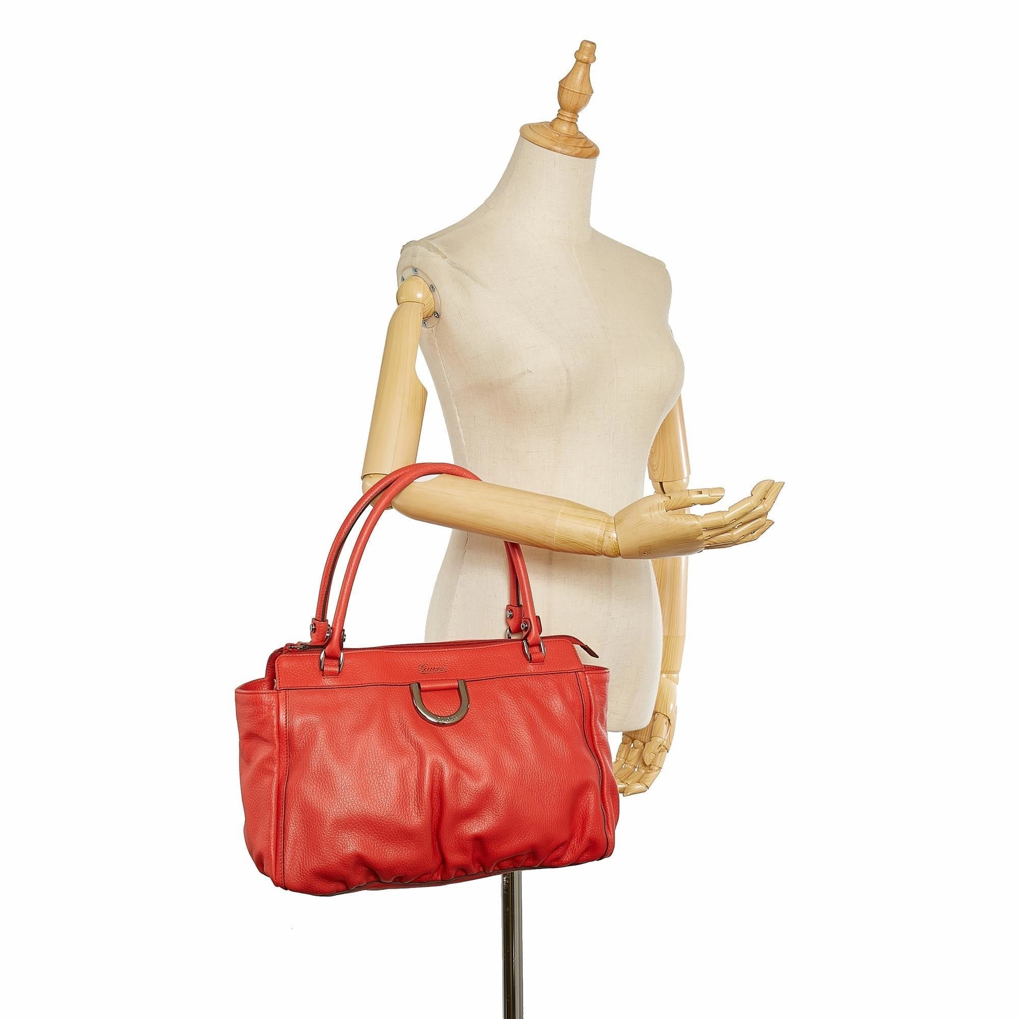 Gucci Abbey D-Ring Leather Shoulder Bag (SHG-31832)