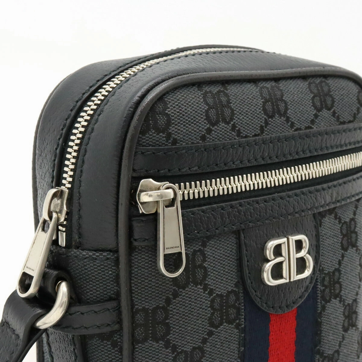 Gucci Balenciaga Hacker Canvas Shoulder Bag
