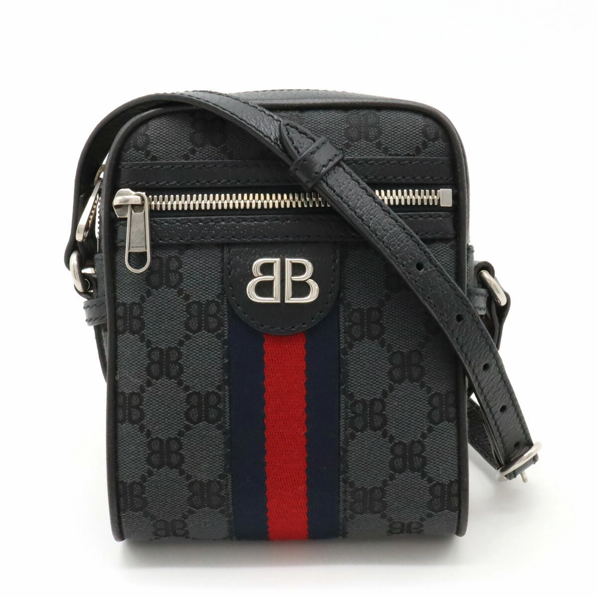 Gucci Balenciaga Hacker Canvas Shoulder Bag
