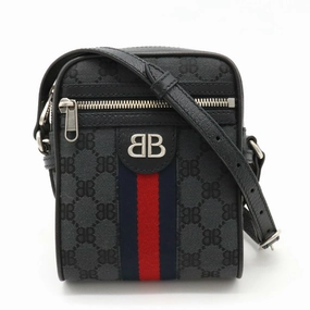 Gucci Balenciaga Hacker Canvas Shoulder Bag