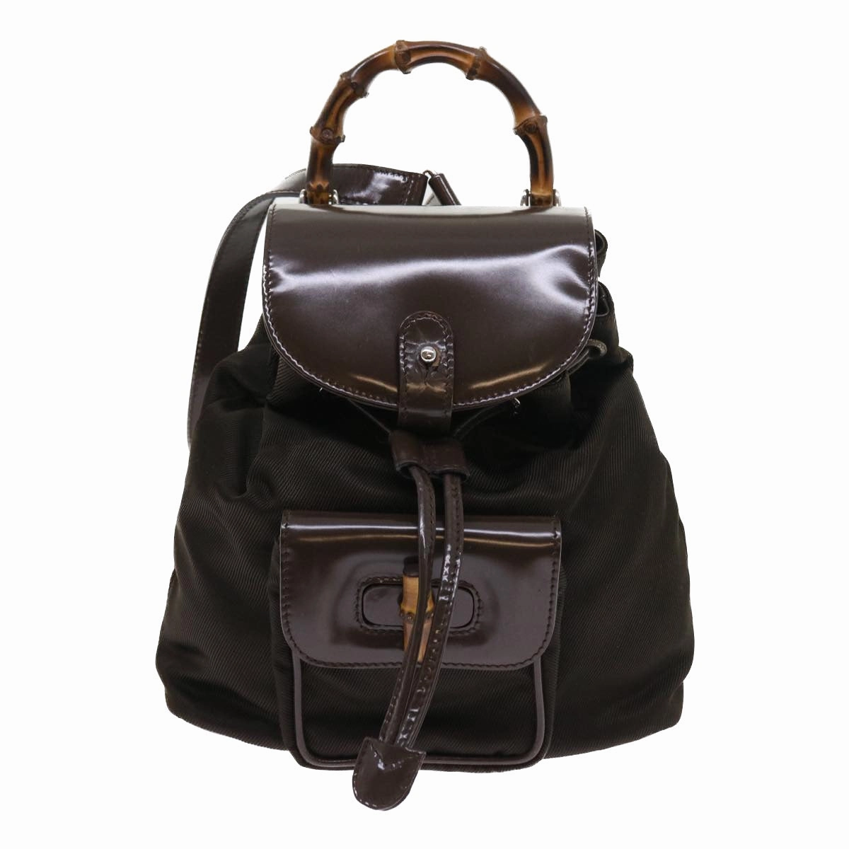 GUCCI Bamboo Backpack Canvas Brown 003 1998 0030  ep1946