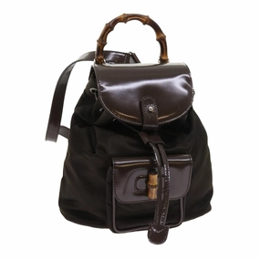 GUCCI Bamboo Backpack Canvas Brown 003 1998 0030  ep1946