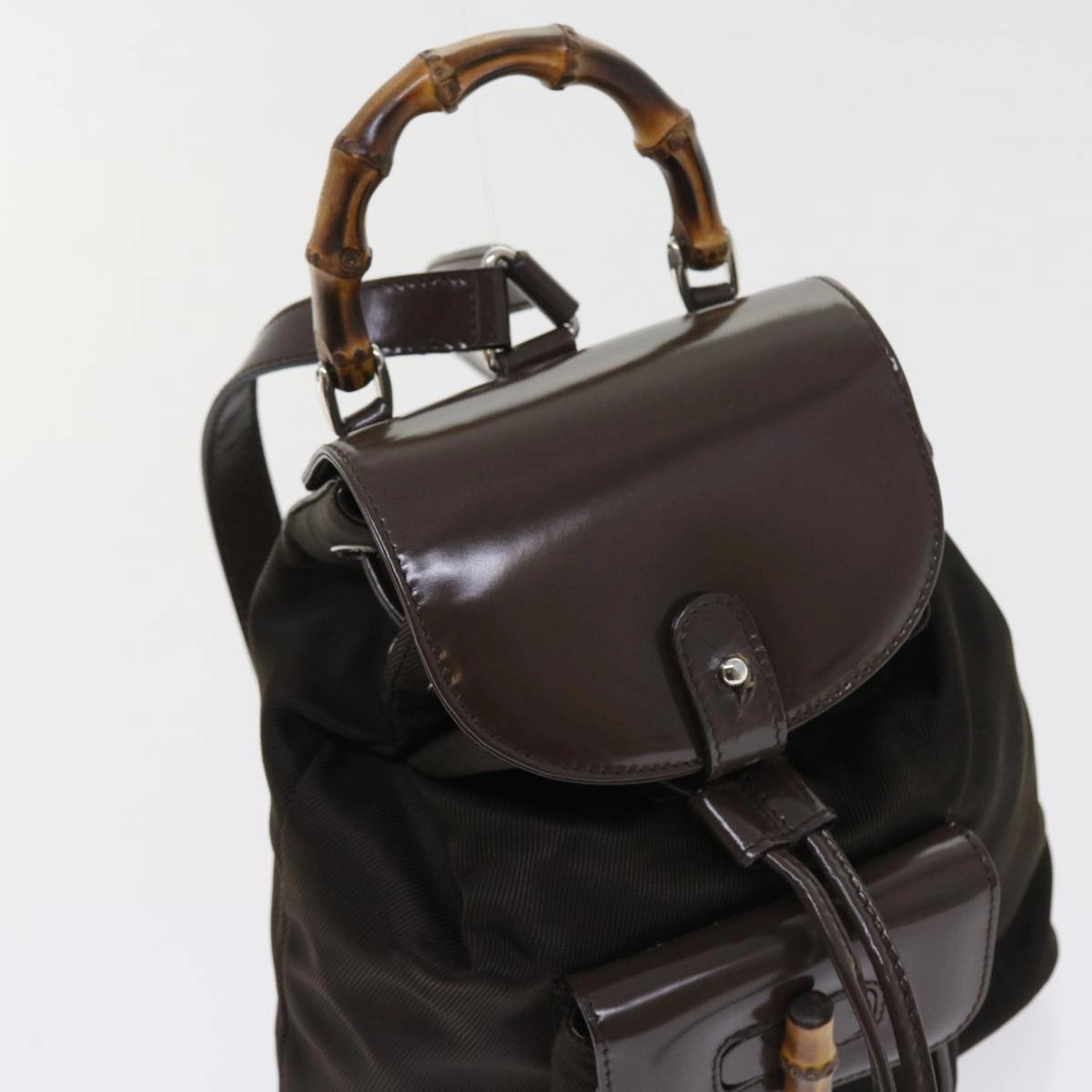 GUCCI Bamboo Backpack Canvas Brown 003 1998 0030  ep1946
