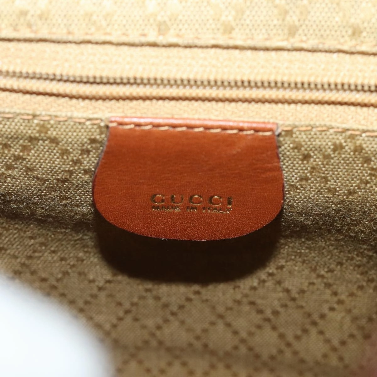 GUCCI Bamboo Backpack Leather Brown 003 1705 0030  80071