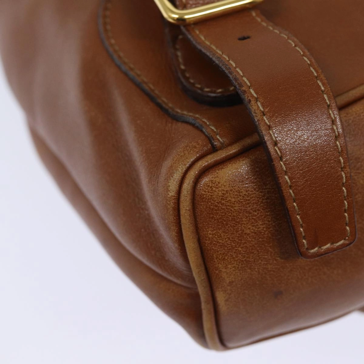 GUCCI Bamboo Backpack Leather Brown 003 1705 0030  80071