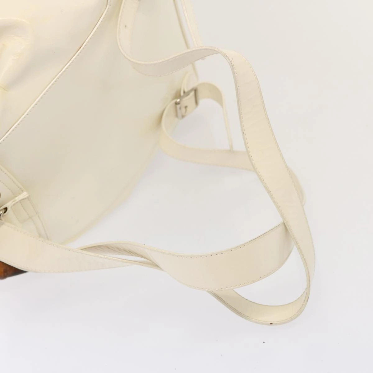 GUCCI Bamboo Backpack Patent leather White 003 2058 0016 5  75834