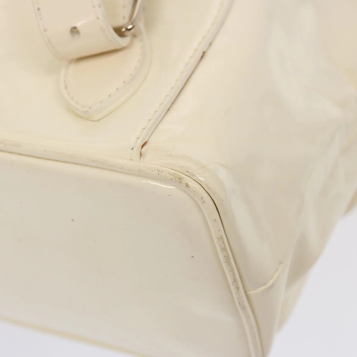 GUCCI Bamboo Backpack Patent leather White 003 2058 0016 5  75834