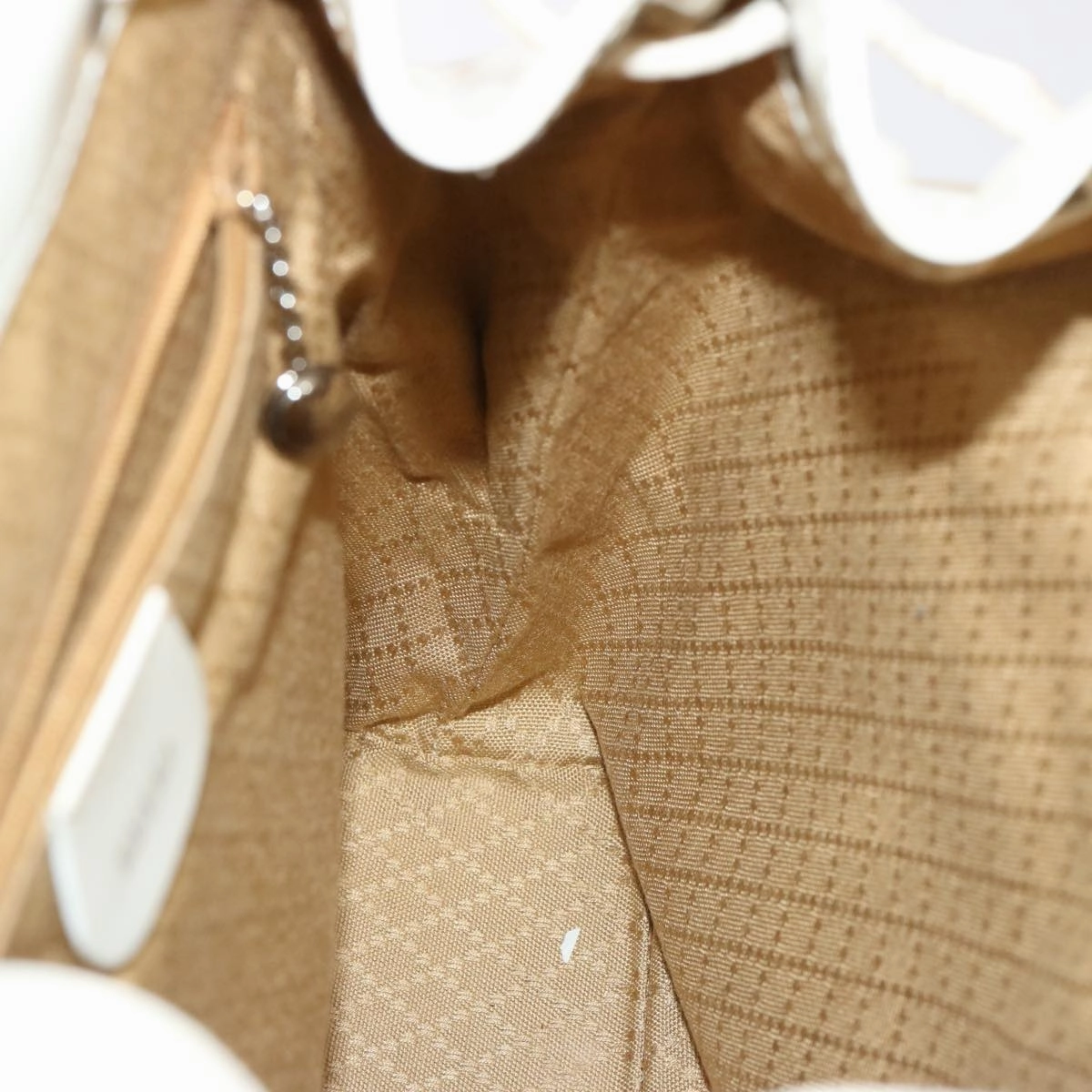 GUCCI Bamboo Backpack Patent leather White 003 2058 0016 5  75834
