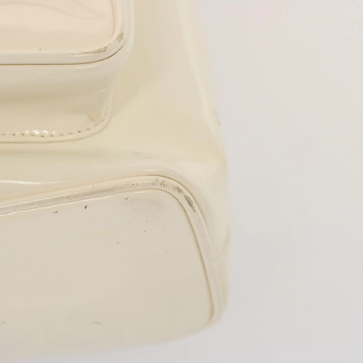 GUCCI Bamboo Backpack Patent leather White 003 2058 0016 5  75834