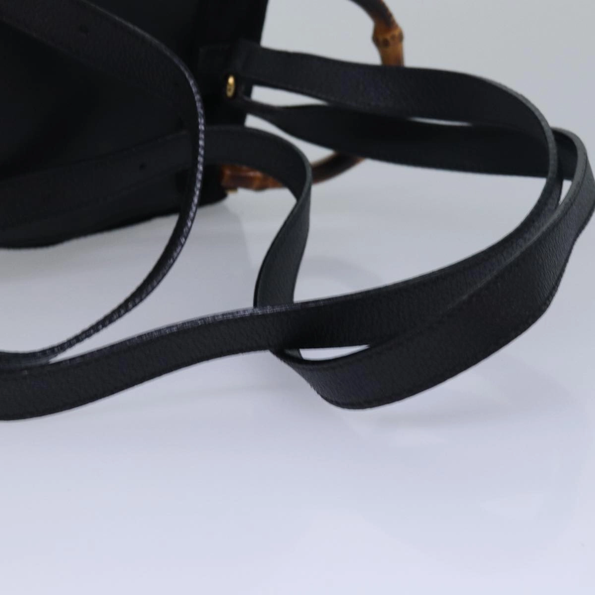 GUCCI Bamboo Backpack Suede Black 003 1956 0030  13819