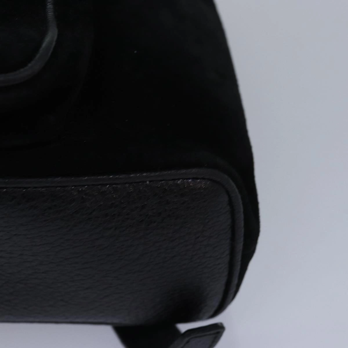 GUCCI Bamboo Backpack Suede Black 003 1956 0030  13819