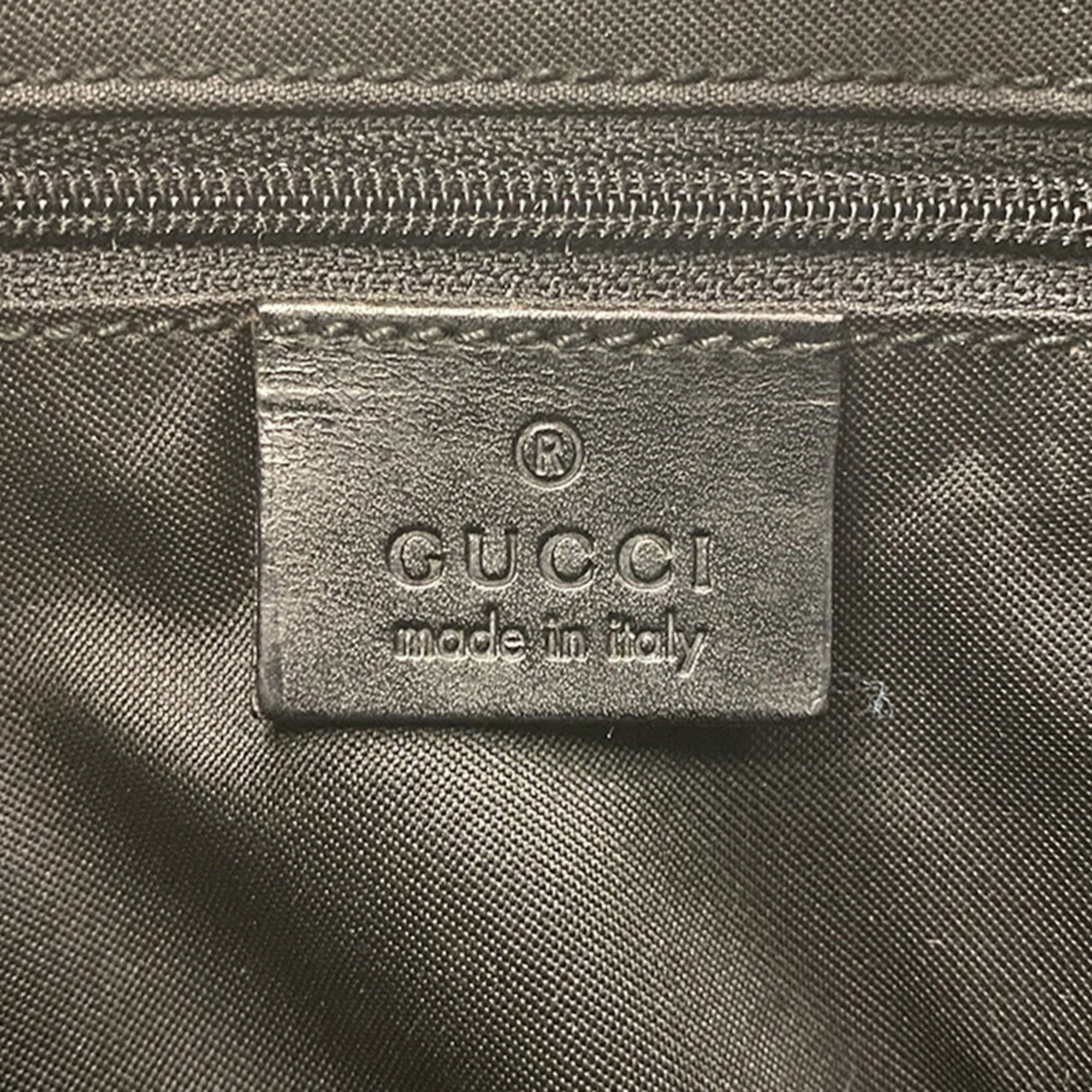 Gucci Bamboo  Canvas Shoulder Bag ()