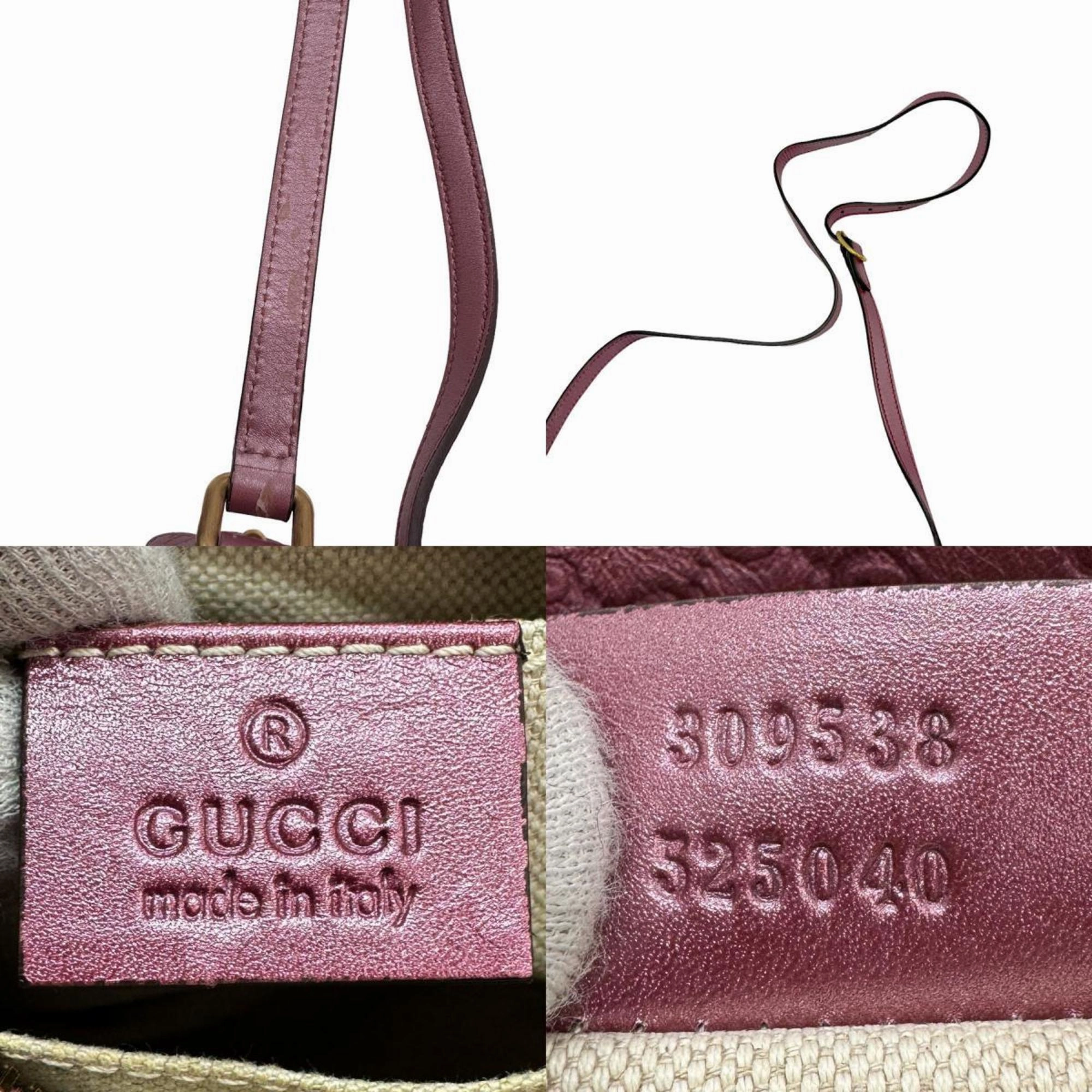 Gucci Bamboo  Leather Shoulder Bag ()