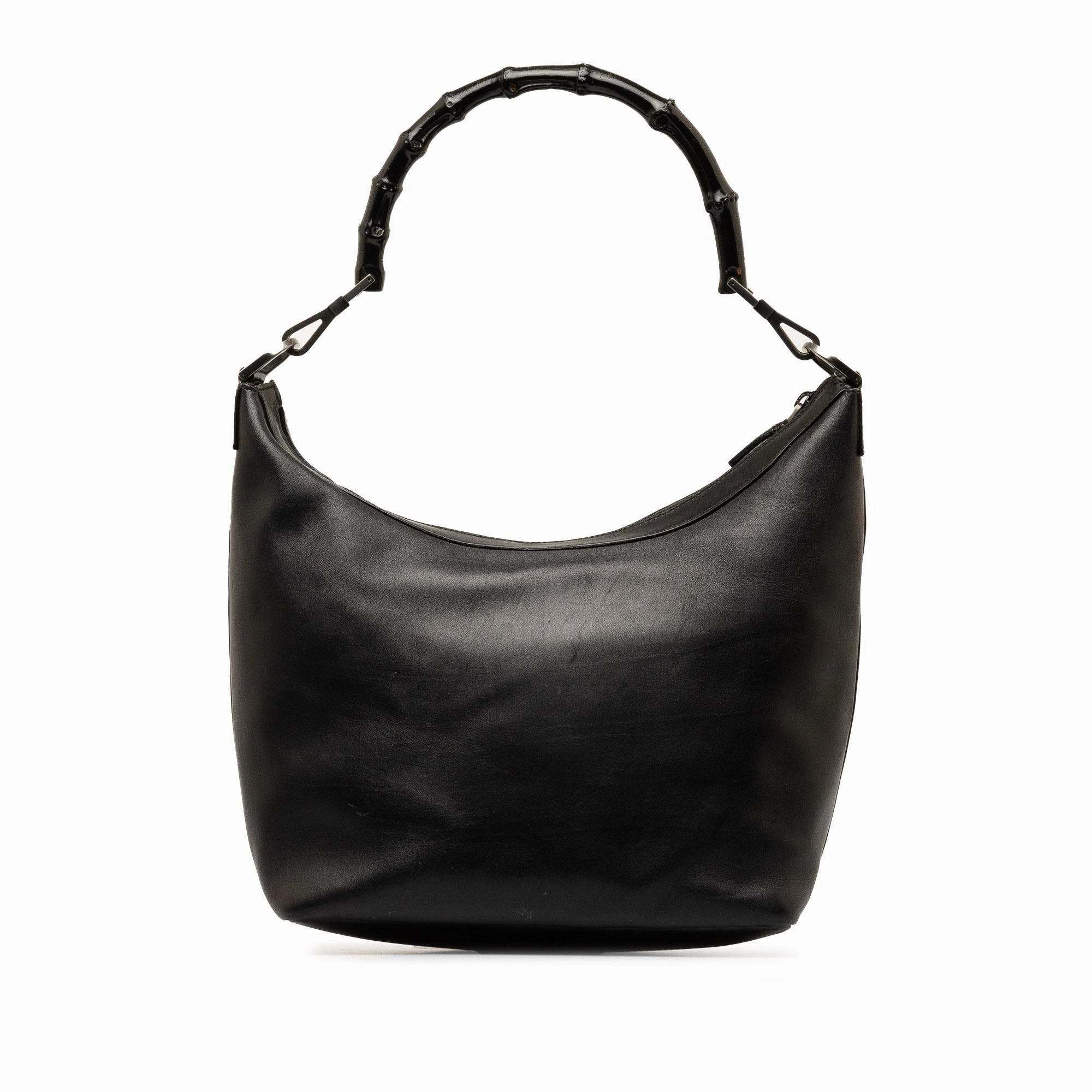 Gucci Bamboo Leather Shoulder Bag (SHG-h3pFCT)