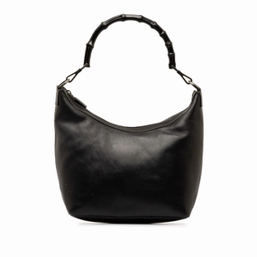 Gucci Bamboo Leather Shoulder Bag (SHG-h3pFCT)