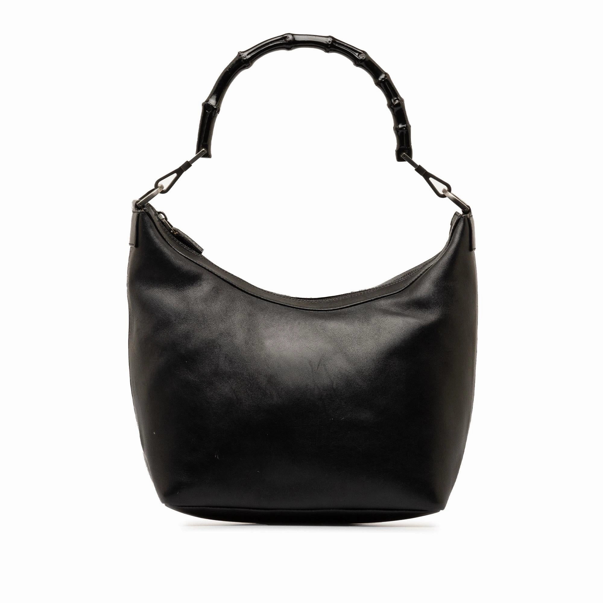 Gucci Bamboo Leather Shoulder Bag (SHG-h3pFCT)