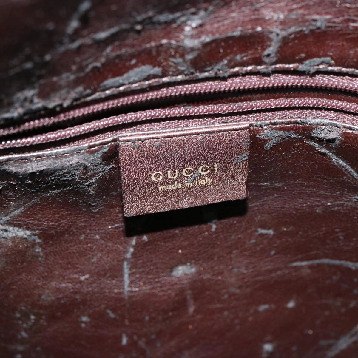 GUCCI Bamboo Shoulder Bag Leather 2way Brown 001 1677 002058  75959