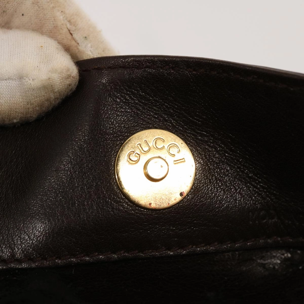GUCCI Bamboo Shoulder Bag Leather 2way Brown 001 1677 002058  75959