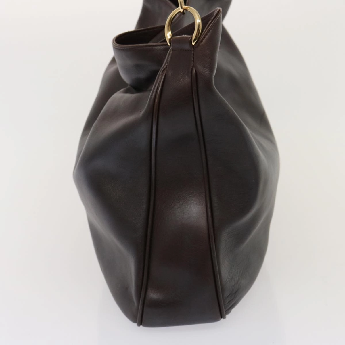GUCCI Bamboo Shoulder Bag Leather 2way Brown 001 1677 002058  75959