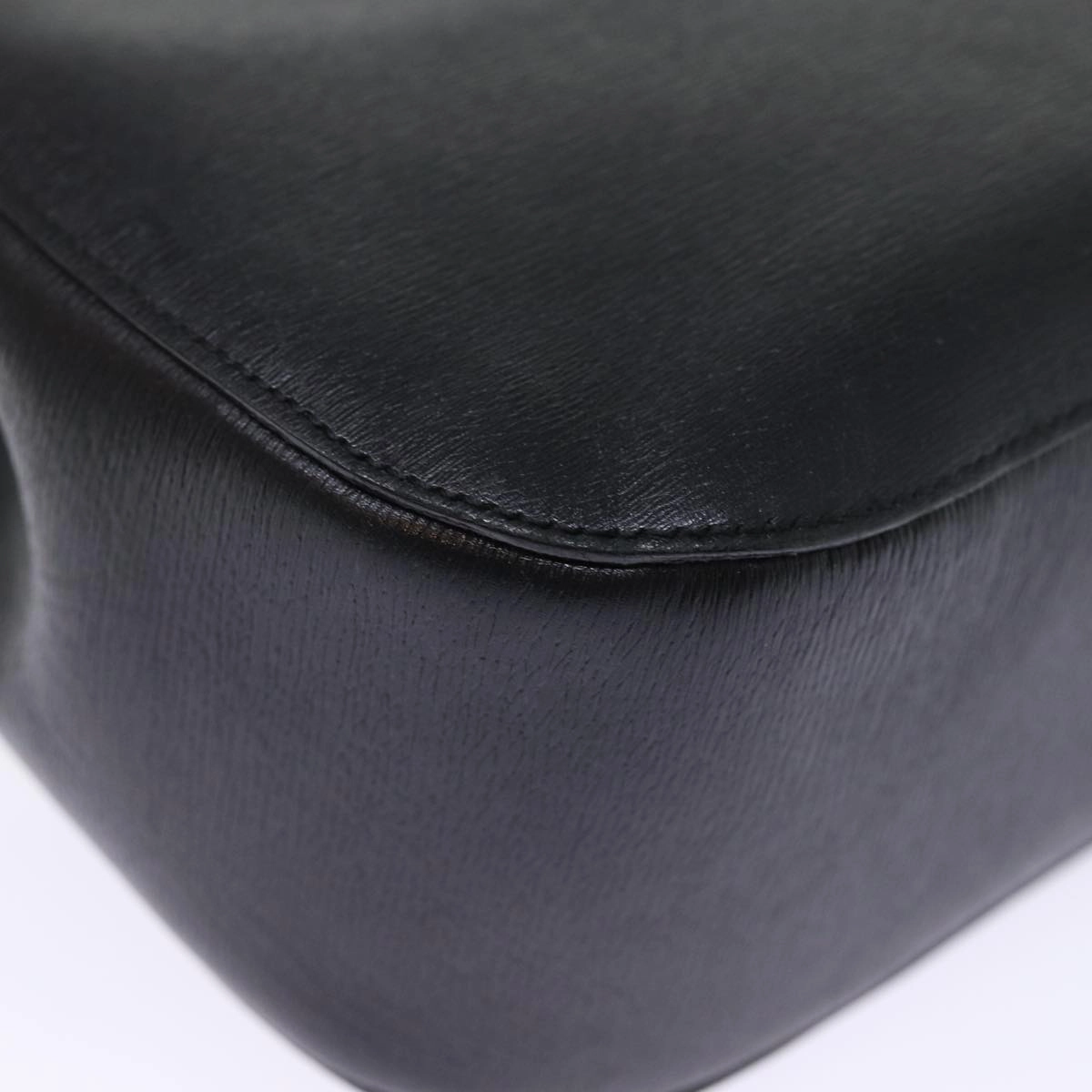 GUCCI Bamboo Shoulder Bag Leather Black 001 3739 3444  ep4344