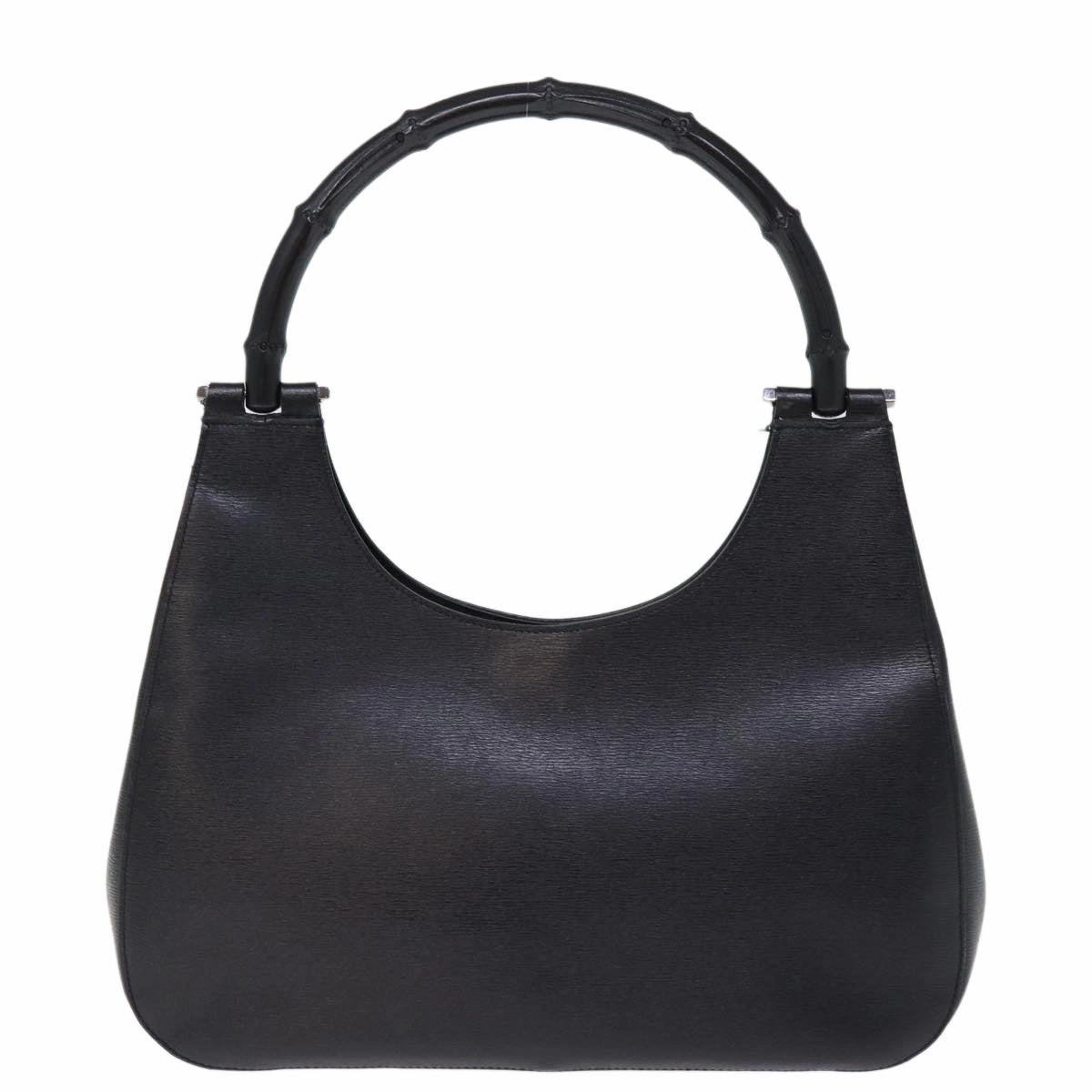 GUCCI Bamboo Shoulder Bag Leather Black 001 3739 3444  ep4344