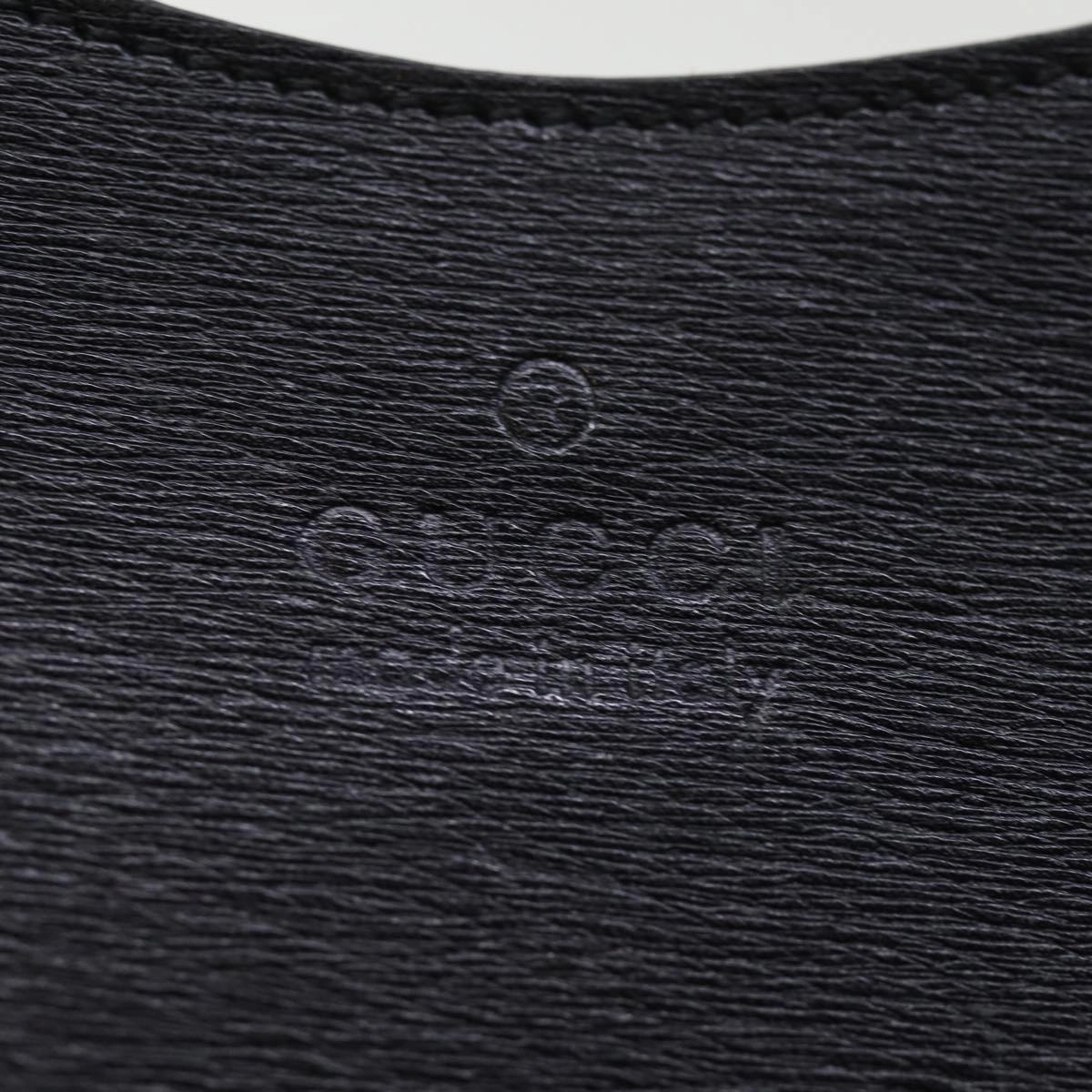GUCCI Bamboo Shoulder Bag Leather Black 001 3739 3444  ep4344