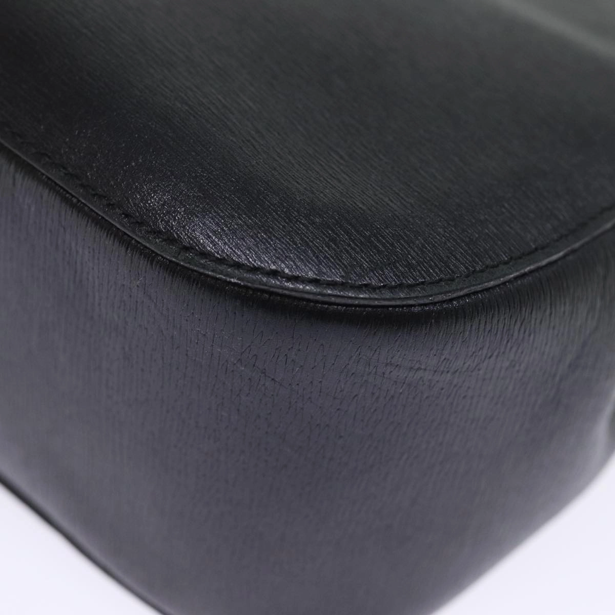 GUCCI Bamboo Shoulder Bag Leather Black 001 3739 3444  ep4344