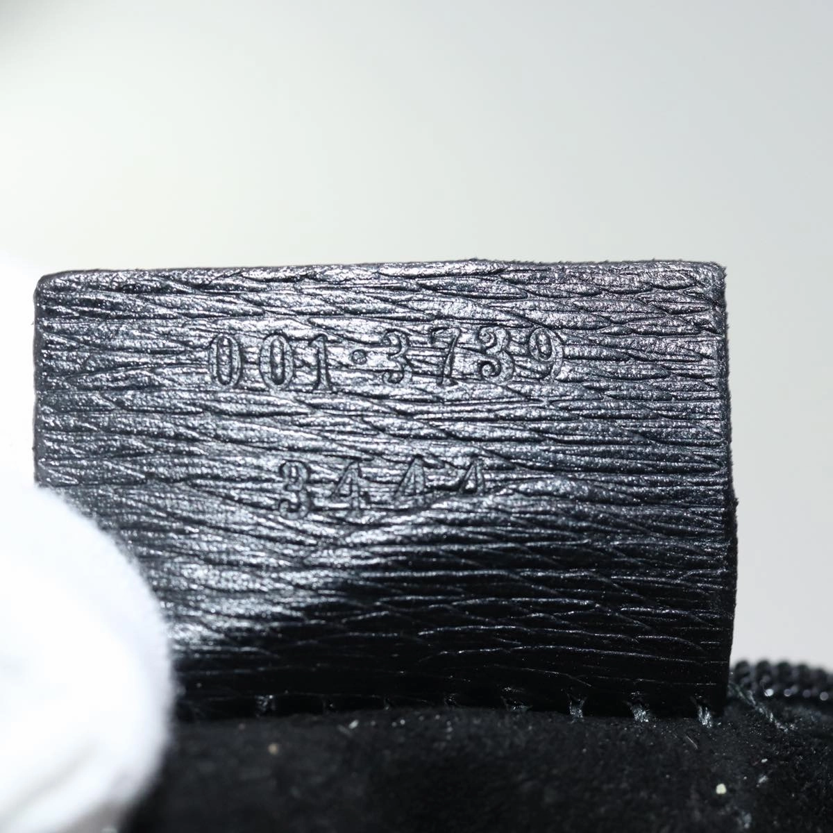 GUCCI Bamboo Shoulder Bag Leather Black 001 3739 3444  ep4344