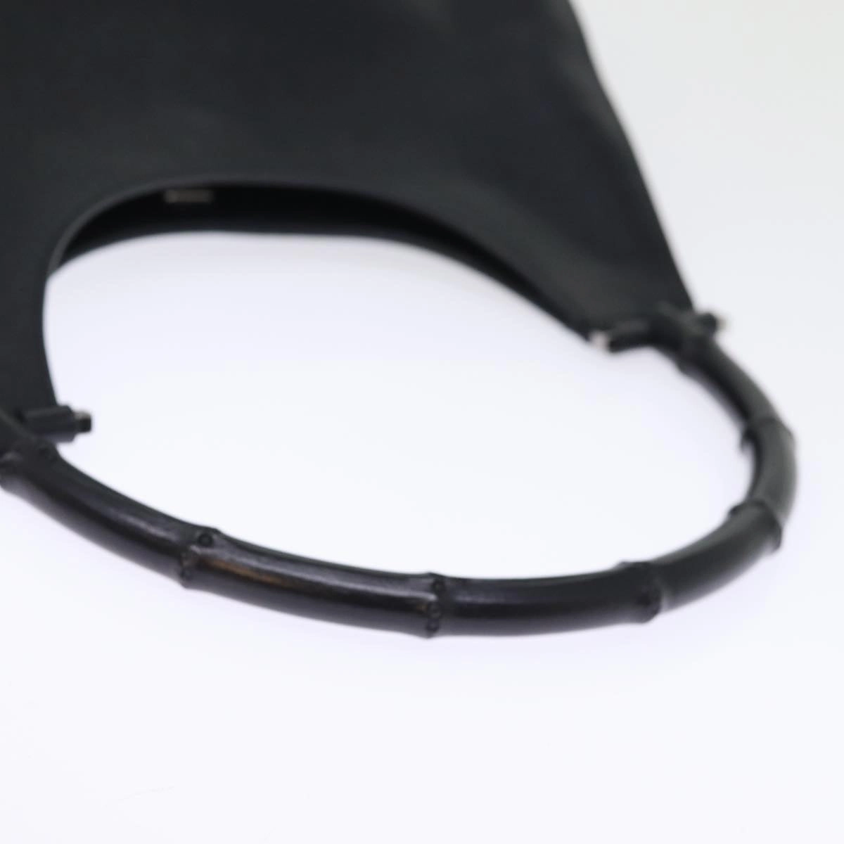 GUCCI Bamboo Shoulder Bag Leather Black 001 3739 3444  ep4344