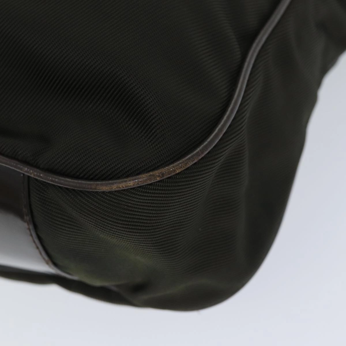 GUCCI Bamboo Shoulder Bag Nylon 2way Khaki 001 2404 1577  77677