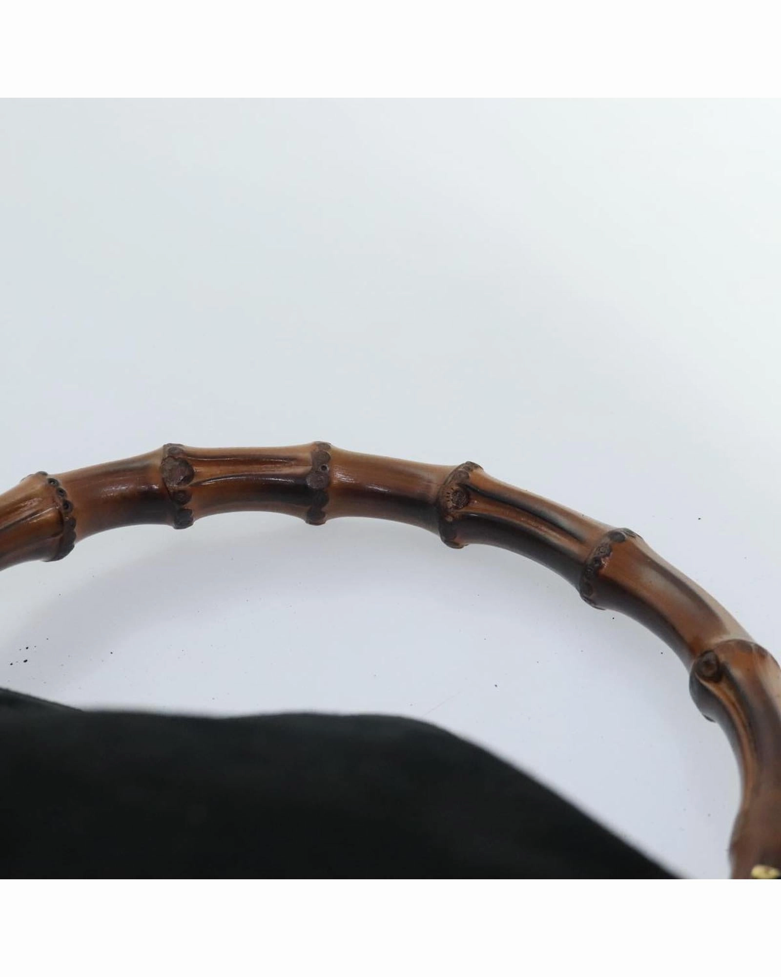 Gucci Bamboo Suede Shoulder Bag